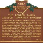 20-18 The Borror Family Jackson Township Pioneers  Borrors Corners Pioneer Homestead 1809-1811 03