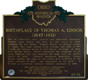 20-22 Birthplace of Thomas A Edison 1847-1931 00