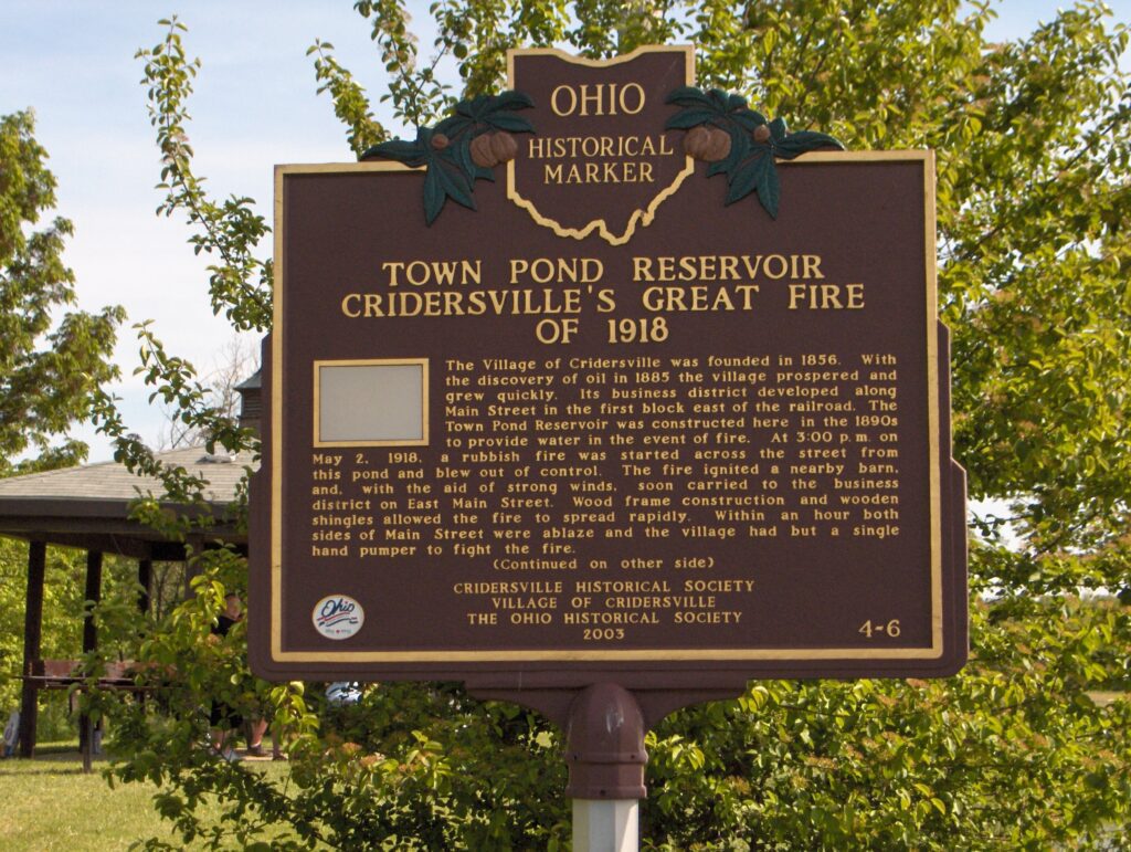 4-6 Town Pond Reservoir Cridersvilles Great Fire of 1918 00