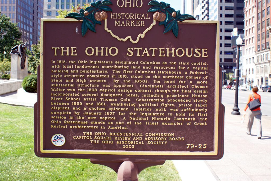 79-25 The Ohio Statehouse Lincoln at the Statehouse 00