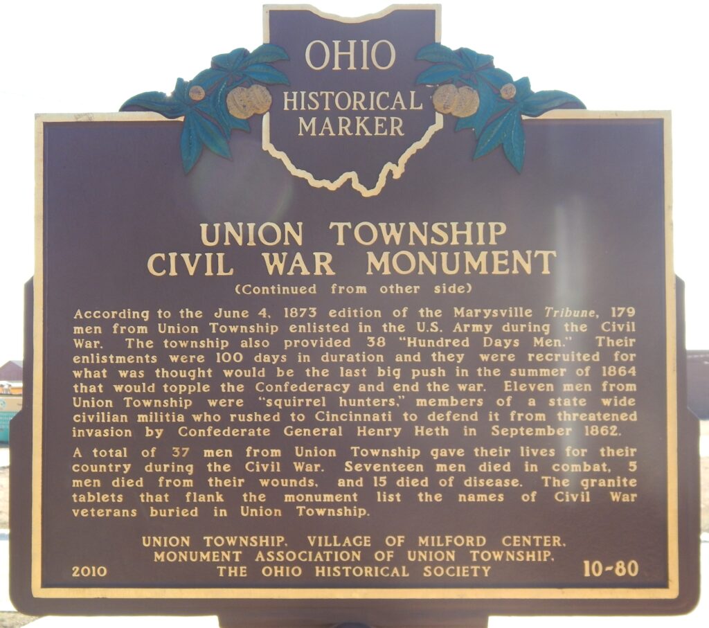 10-80 Union Township Civil War Monument 00