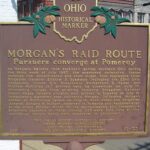12-53 Morgans Raid Route - Pursuers converge on Pomeroy  Meigs County Courthouse 01