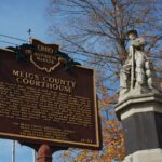 12-53 Morgans Raid Route - Pursuers converge on Pomeroy  Meigs County Courthouse 04