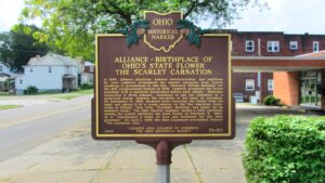 20-76 Alliance-Birthplace of Ohios State Flower - The Scarlet Carnation 00