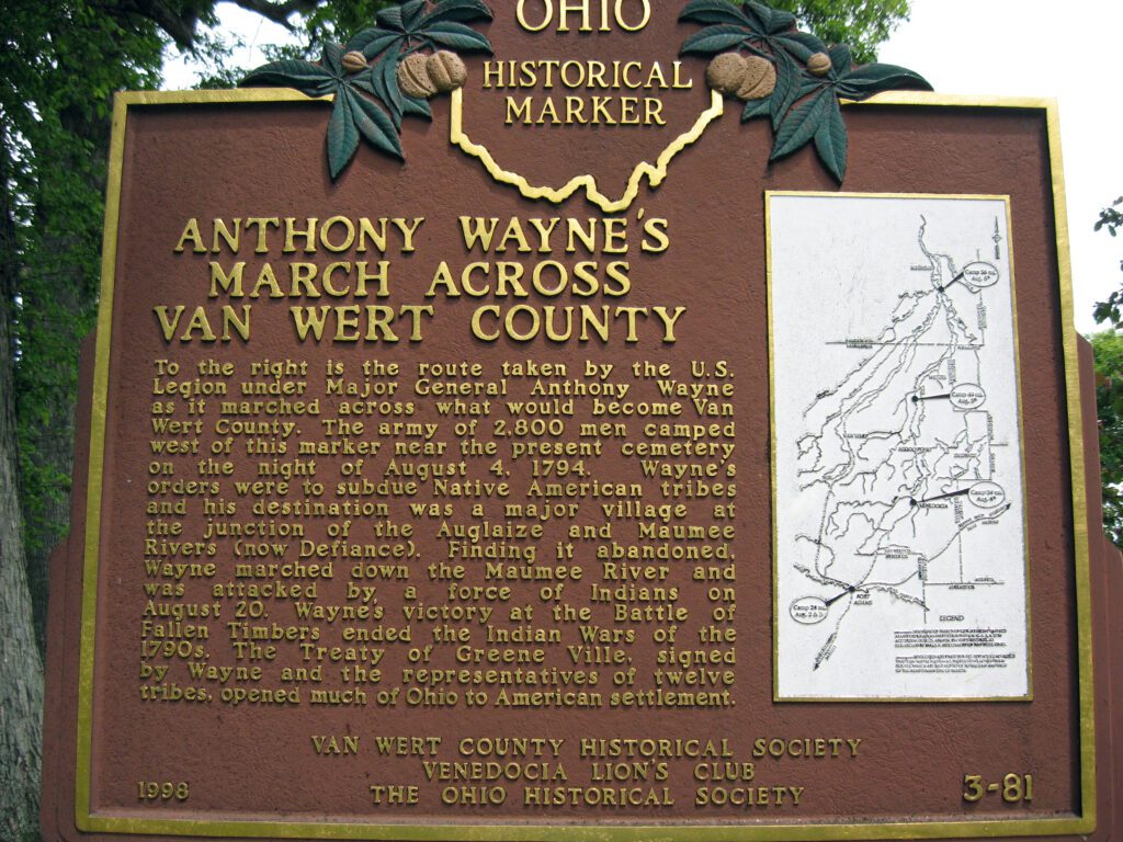 3-81 Anthony Waynes March Across Van Wert County Venedocia Village 00