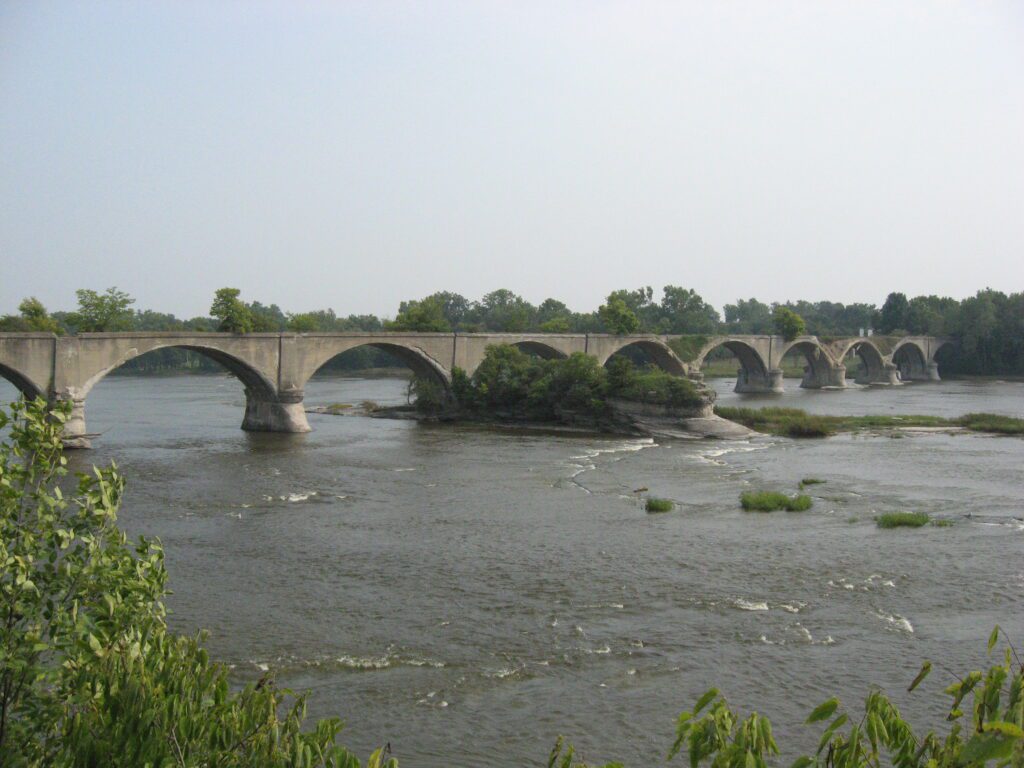 35-48 Ohio Electric Railroad Bridge Roche De BoutRoche De Boeuf 00