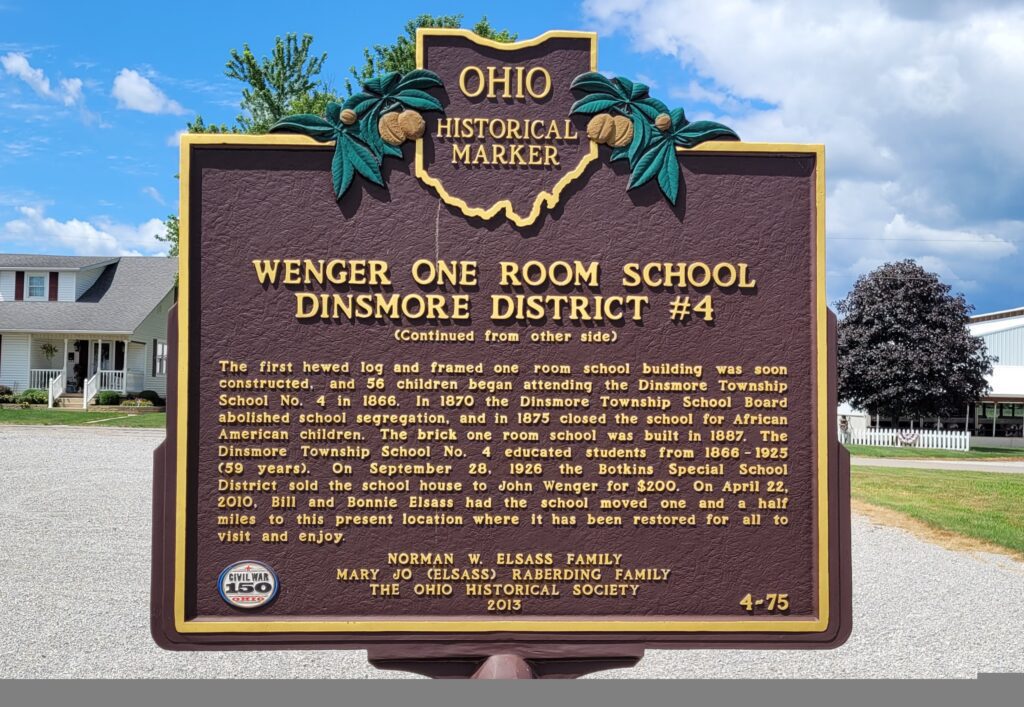 4-75 Wenger One Room School Dinsmore District 4 04