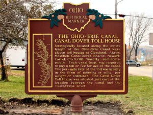 6-79 The Ohio-Erie Canal in Tuscarawas County 1825-1913  The Ohio-Erie Canal Canal Dover Toll House 00