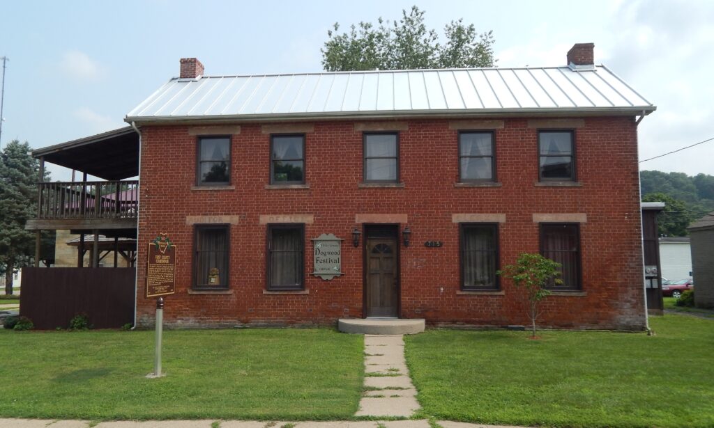 8-66 First County Courthouse  Removal of County Seat 00