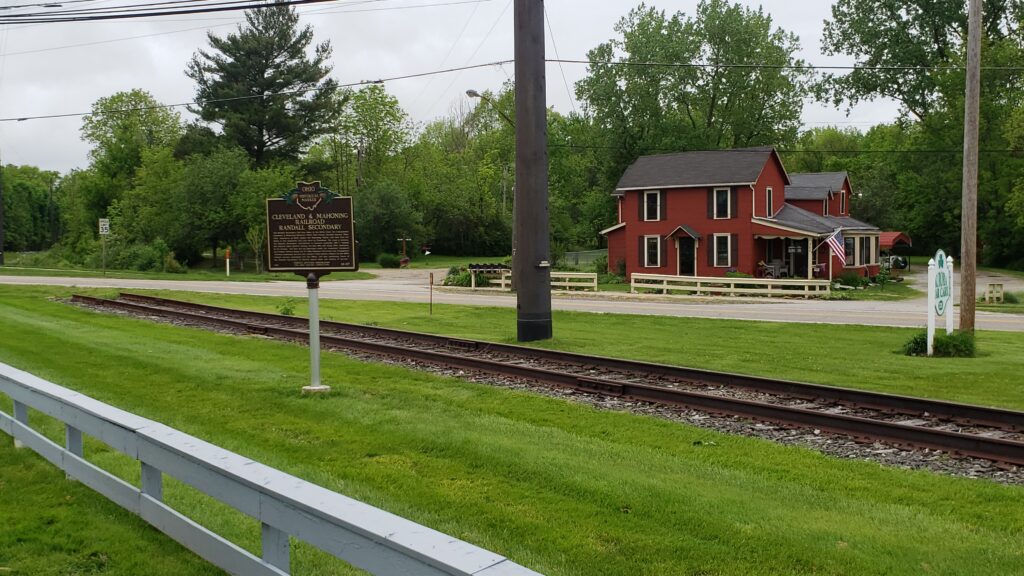 18-67 Cleveland  Mahoning Railroad-Randall Secondary  Aurora Train Station 05